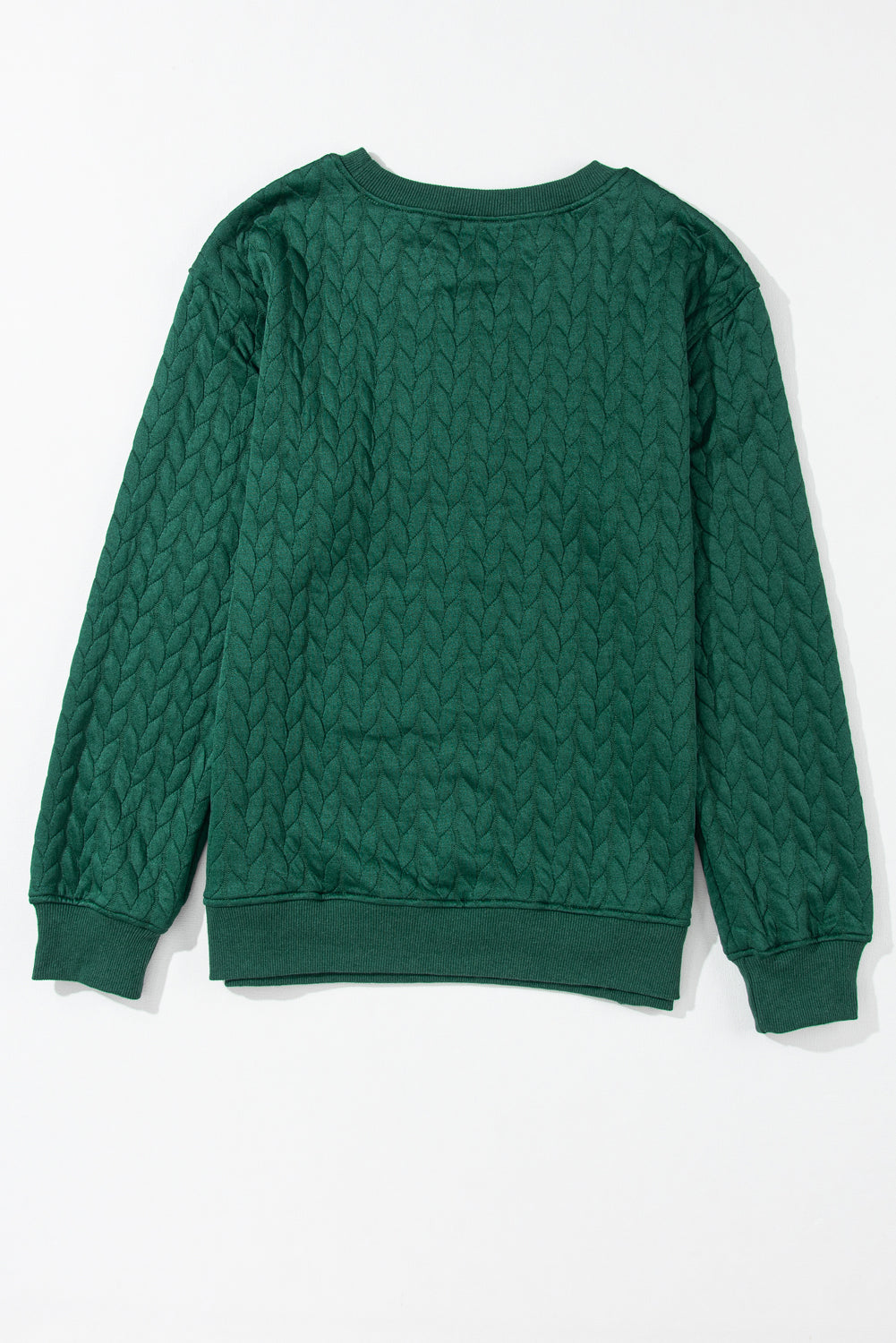 Christmas Merry And Bright Cable Knit Pullover Sweatshirt