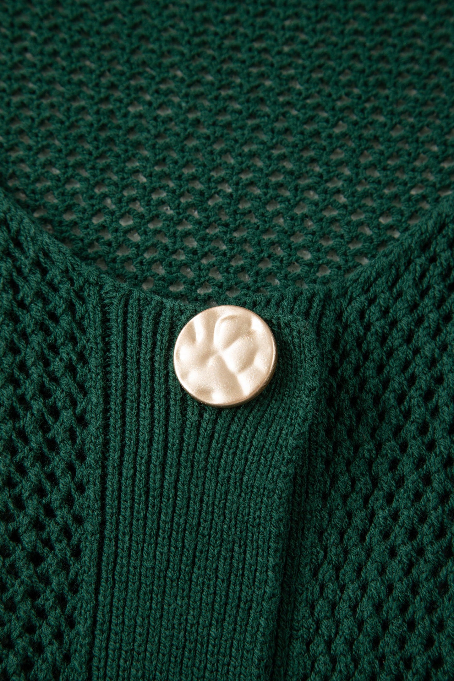 Plus Size Solid Button Front Sweater Cardigan
