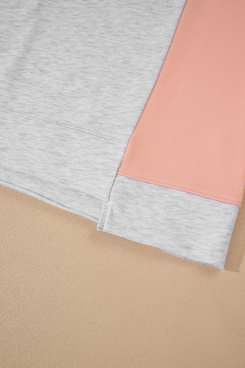 Plus Size Colorblock Pullover and Shorts Set