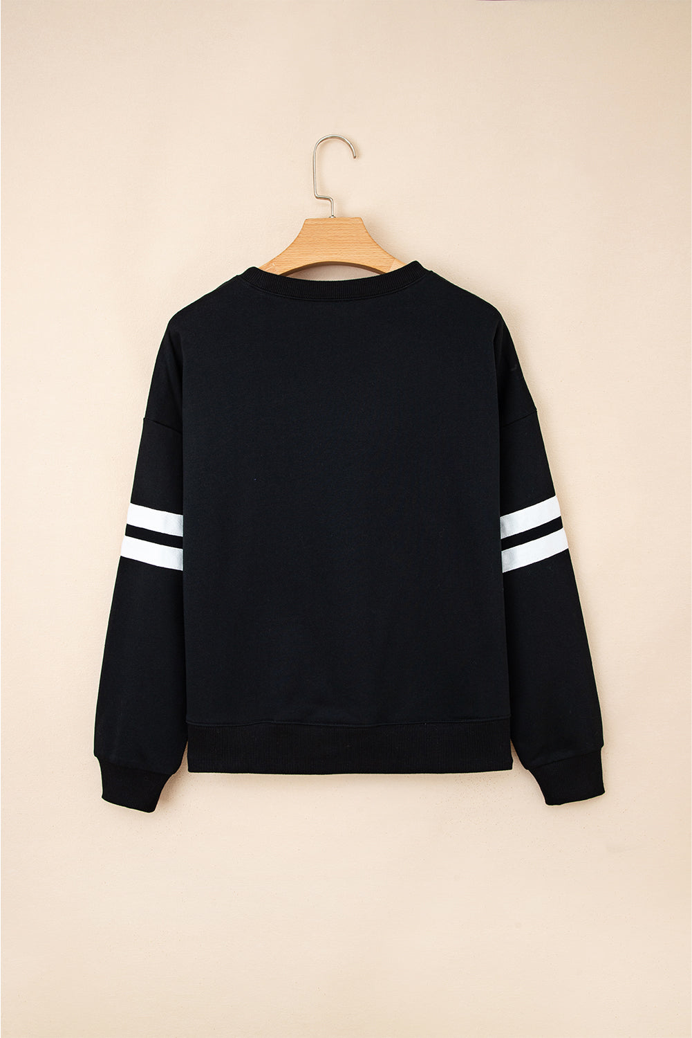 Varsity Stripe Drop Shoulder Sweatshirt