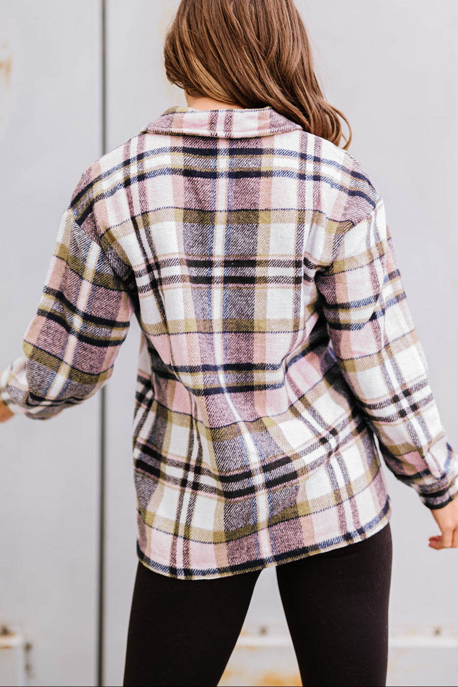 Plaid Chest Pocket Buttoned Shacket