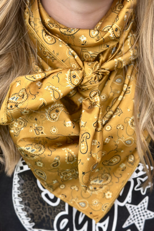 Bandana Babe Mustard Wild Rag