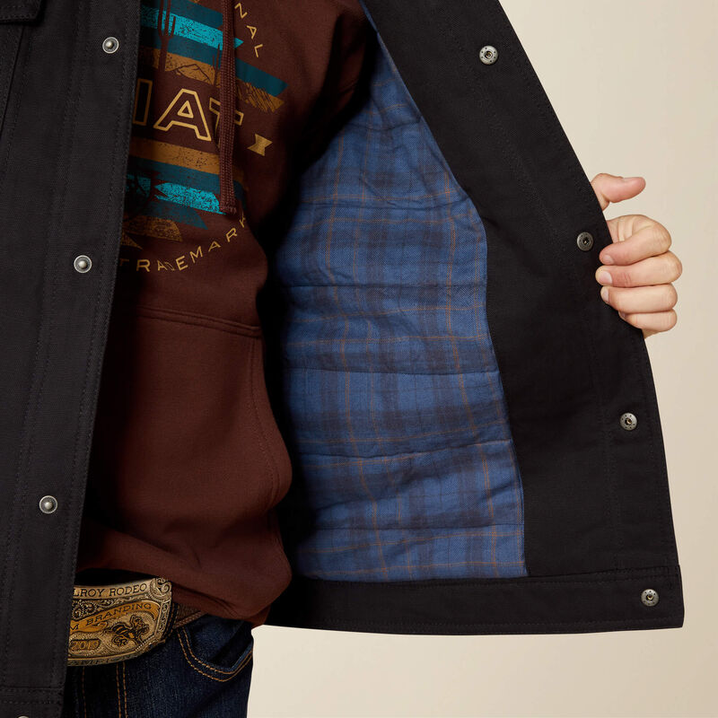 Ariat Men's Black Canvas Rancher Vest