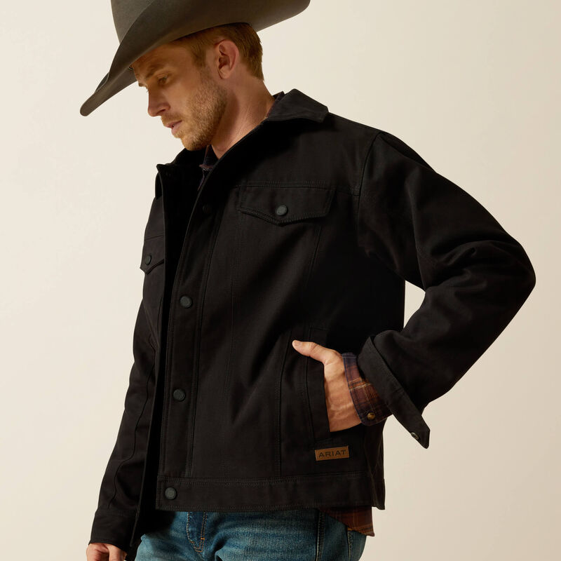 Ariat Men's Black Canvas Rancher Jacket