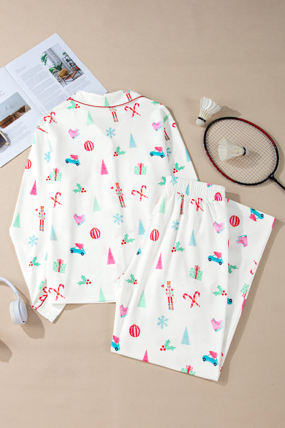 Christmas Long Sleeve Shirt and Pants Pajama Set