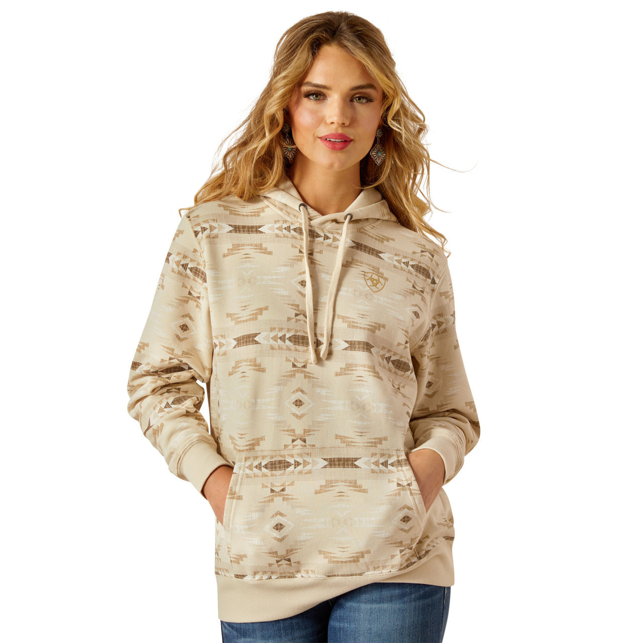 Ariat Women's Sandstone Southwest Logo 2.0 Hoodie