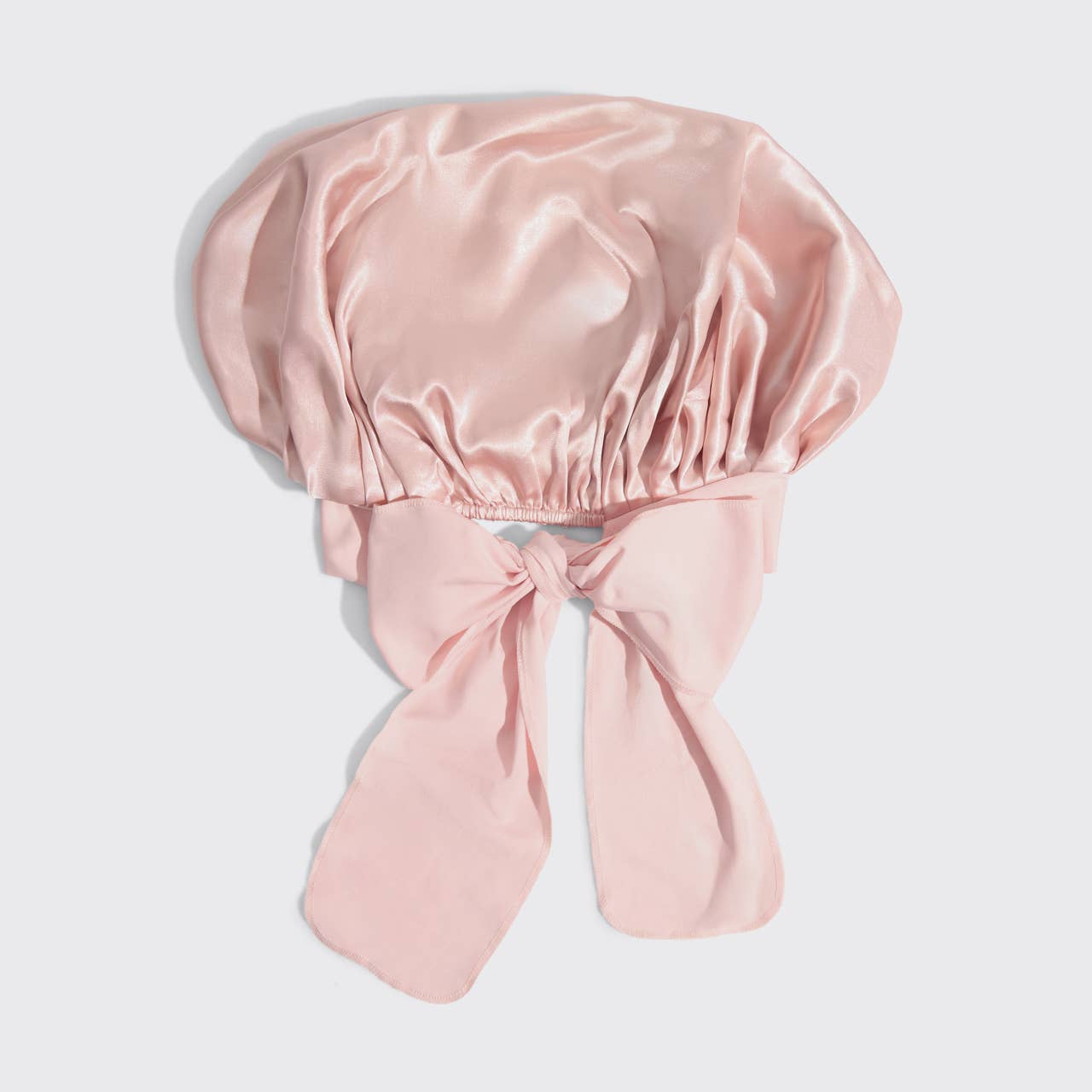 Adjustable Oversized Satin Bonnet- Blush by Kitsch