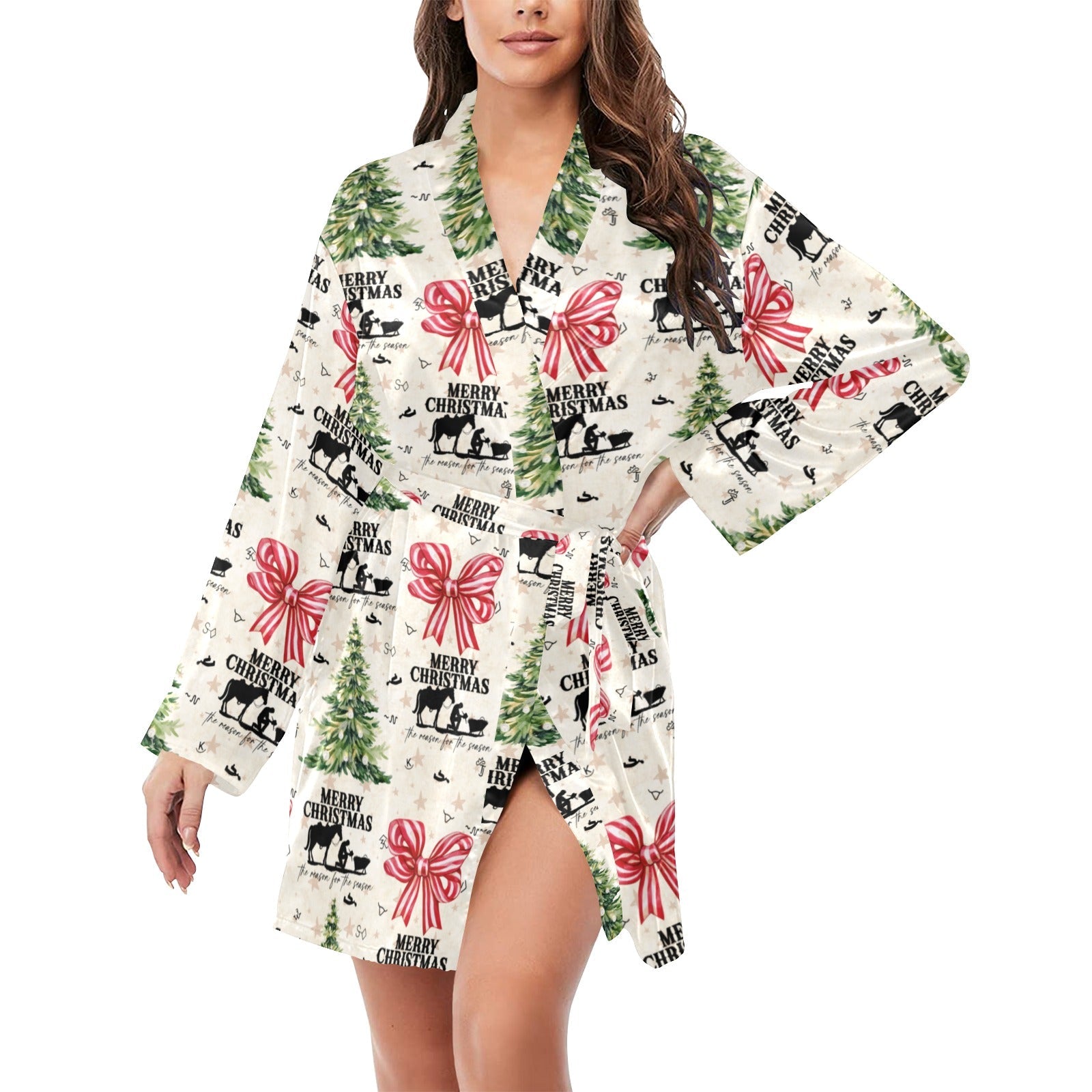 christmas western dress Praying Cowboy Cowgirl Satin Robe – The Whistling Dixes Cowboy boots Size:0.33 fl oz high low dresses Statement Men's Long Sleeve to choice for everyday