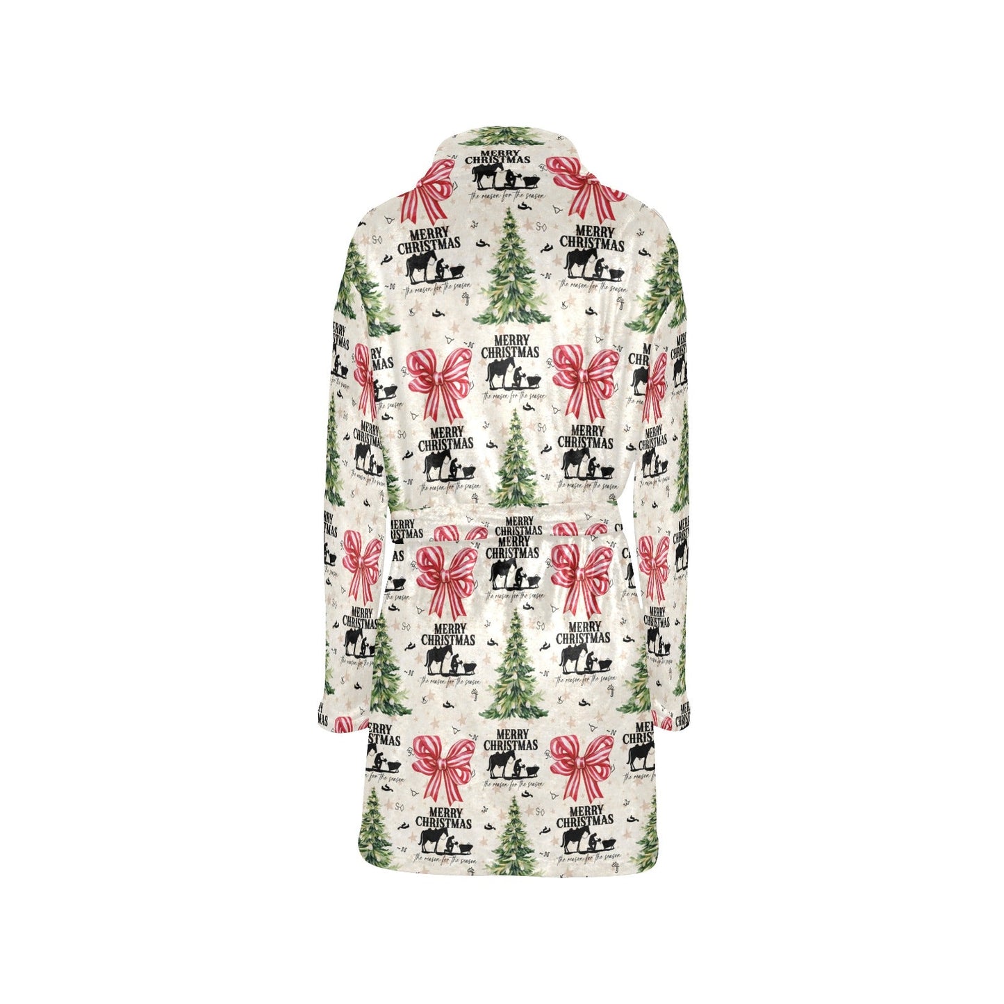 Praying Cowboy Christmas Fleece Robe