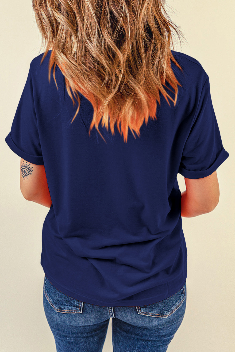 Plain Crew Neck Tee