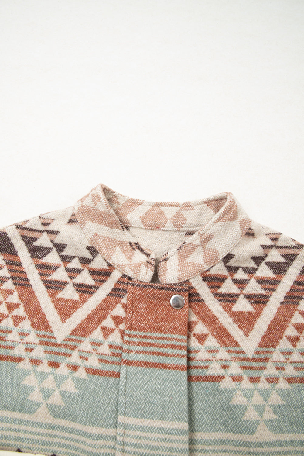 Western Geometric Aztec Patchwork Quilted Jacket