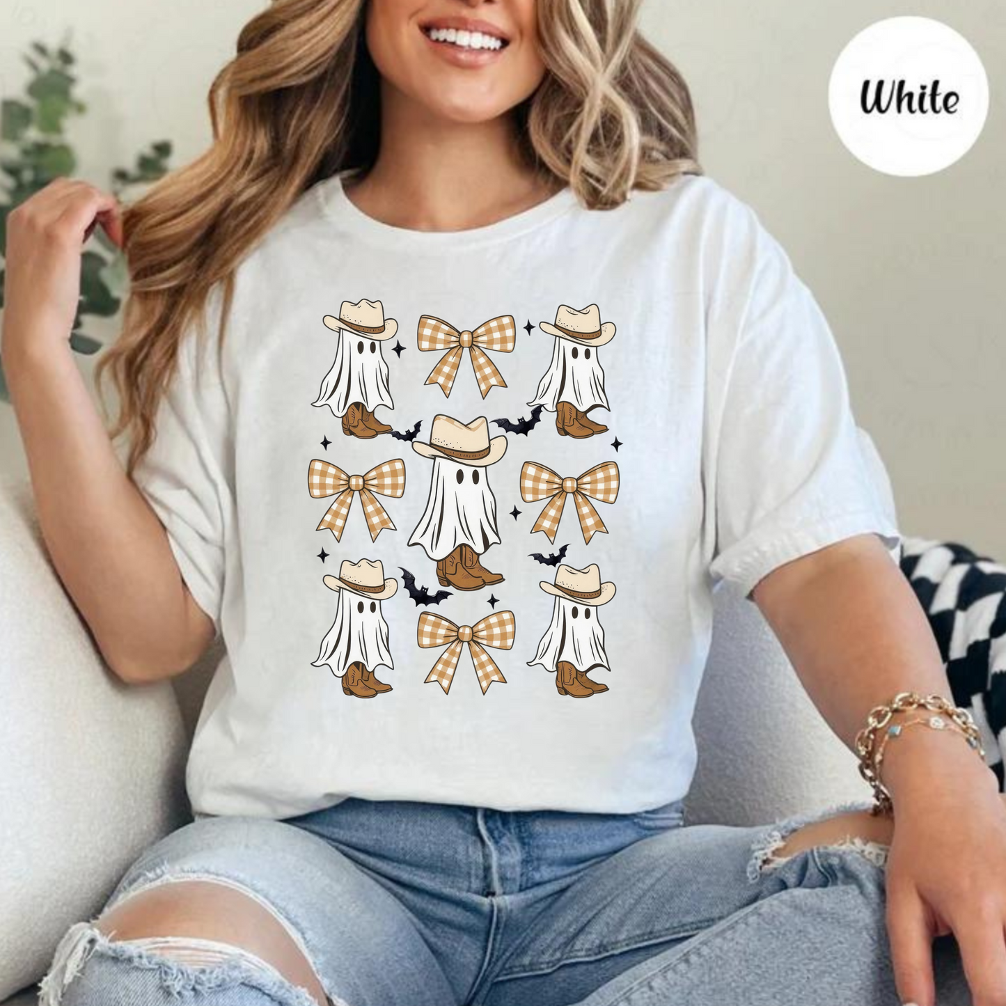 Cowboy Ghost Collage Graphic Tee