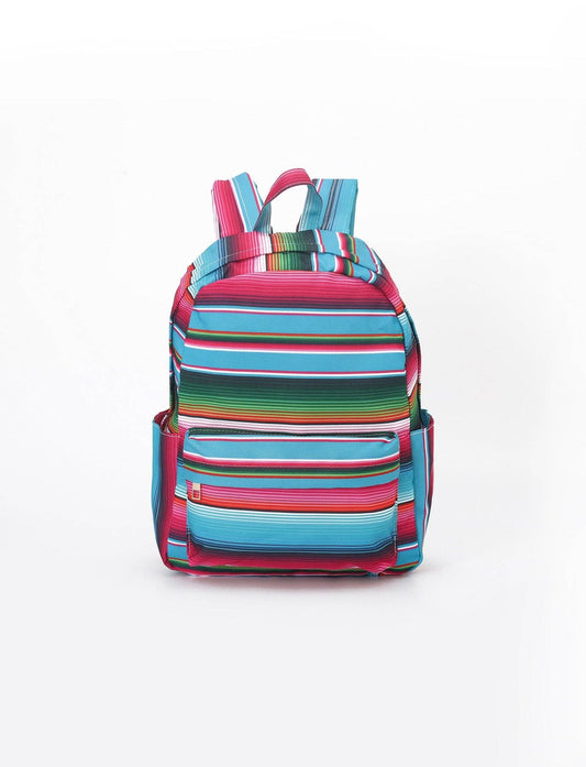 Colored Stripes Kids Adjustable Shoulder Backpack