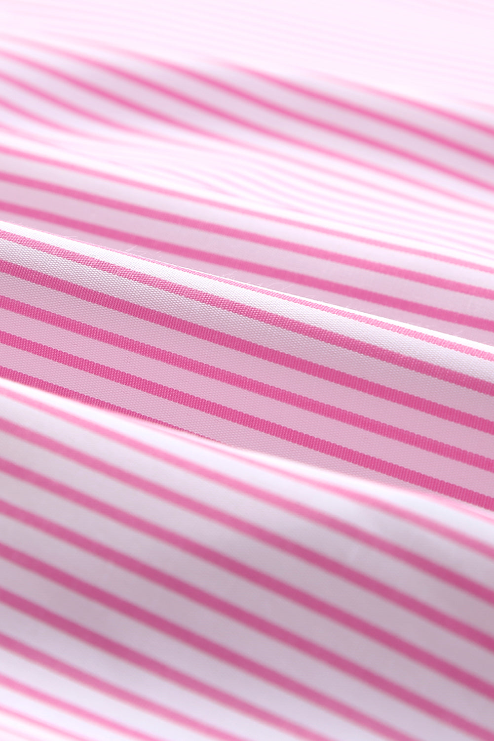 Stripe Smocked Button-Up Shirt