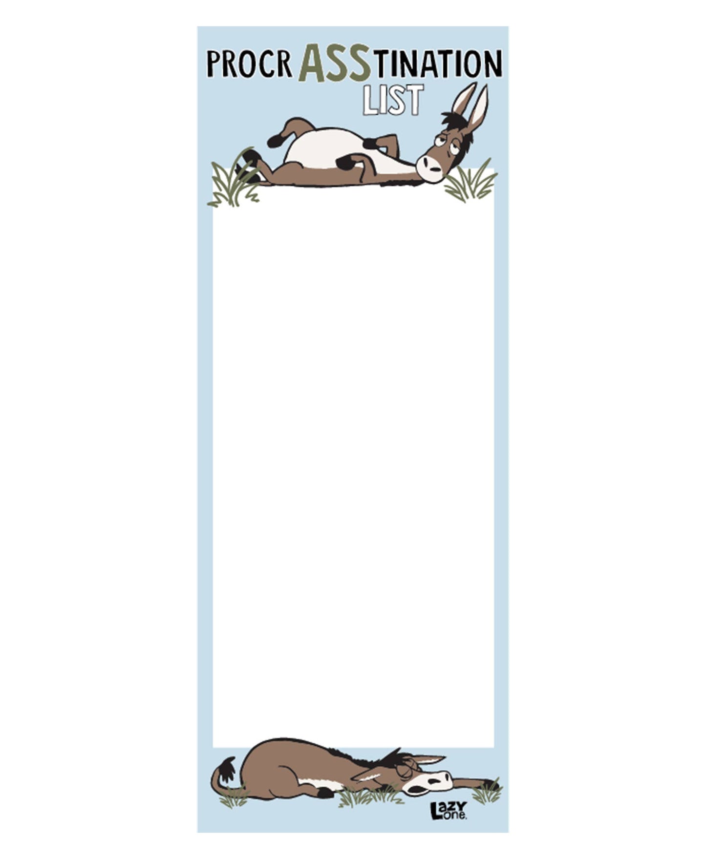Procrasstination (New) Magnetic Note Pad by Lazy One