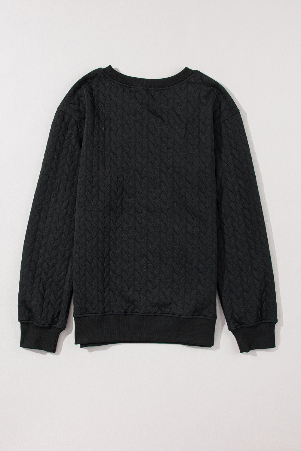 Christmas Merry And Bright Cable Knit Pullover Sweatshirt