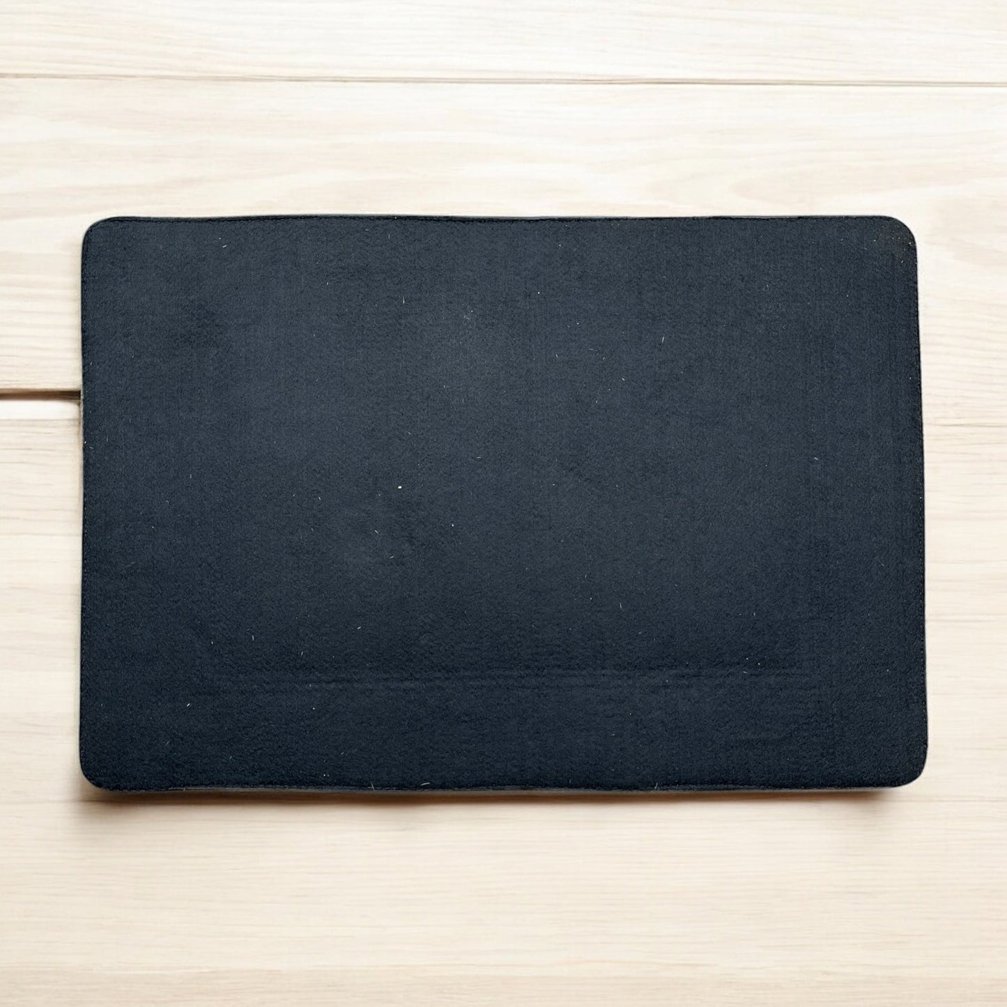 Black cowhide & tooled placemat dinner table