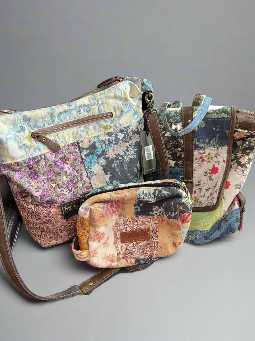 Myra Coat of Many Colors BackPack and Crossbody with FREE Make up Bag