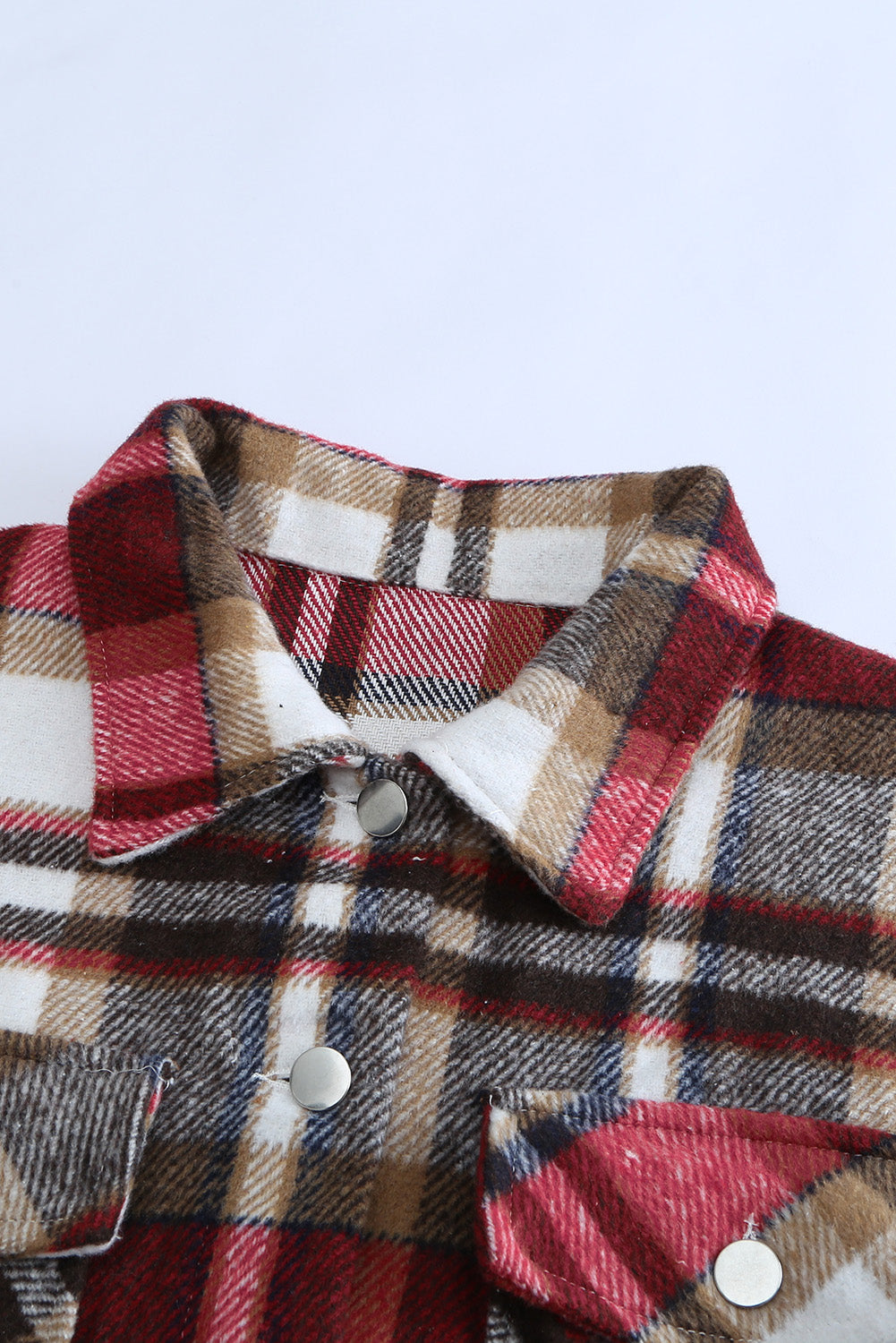 Plaid Chest Pocket Buttoned Shacket