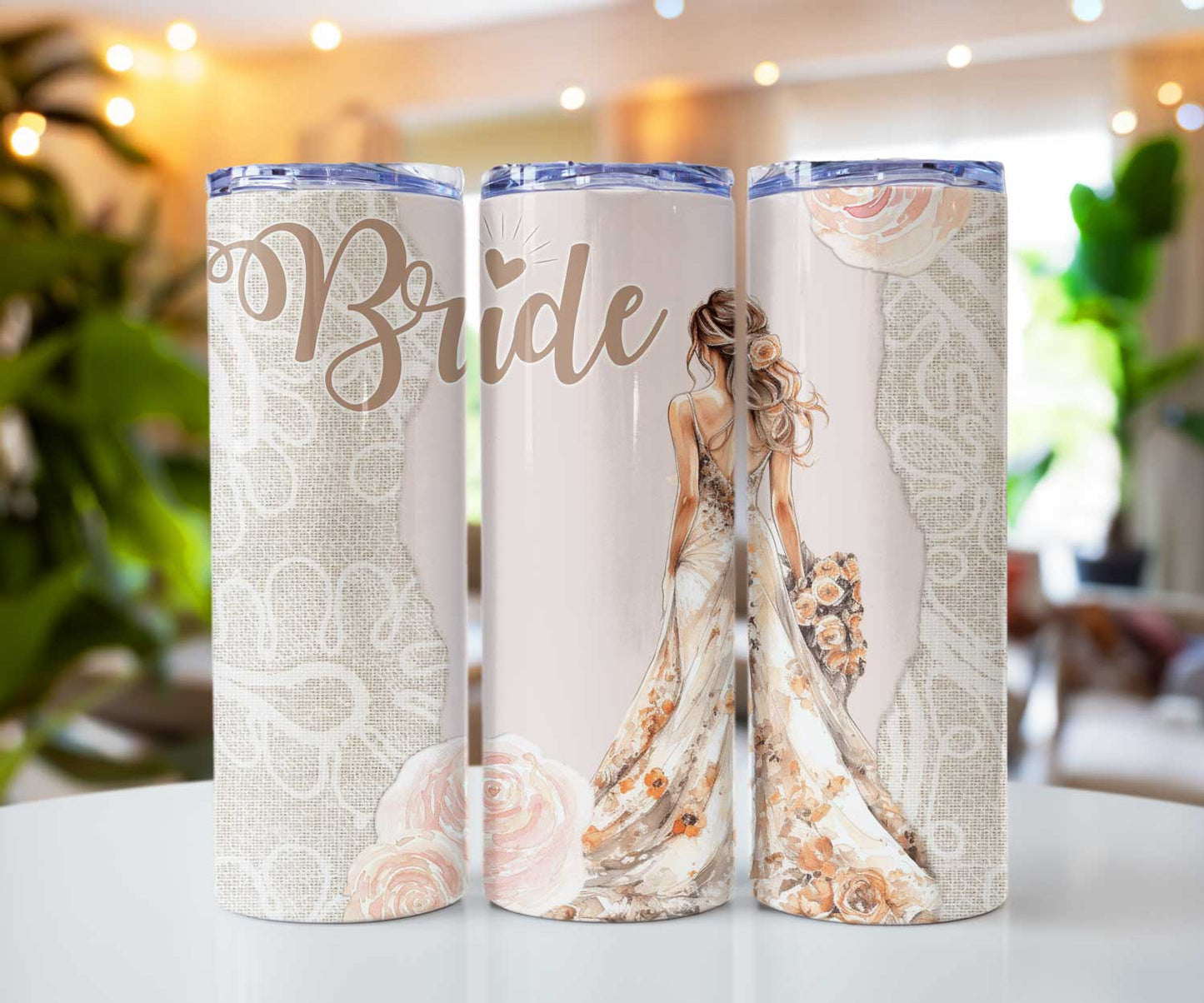 Bride to Be Elegant Bride Tumbler 20 oz Insulated Stainless Steel