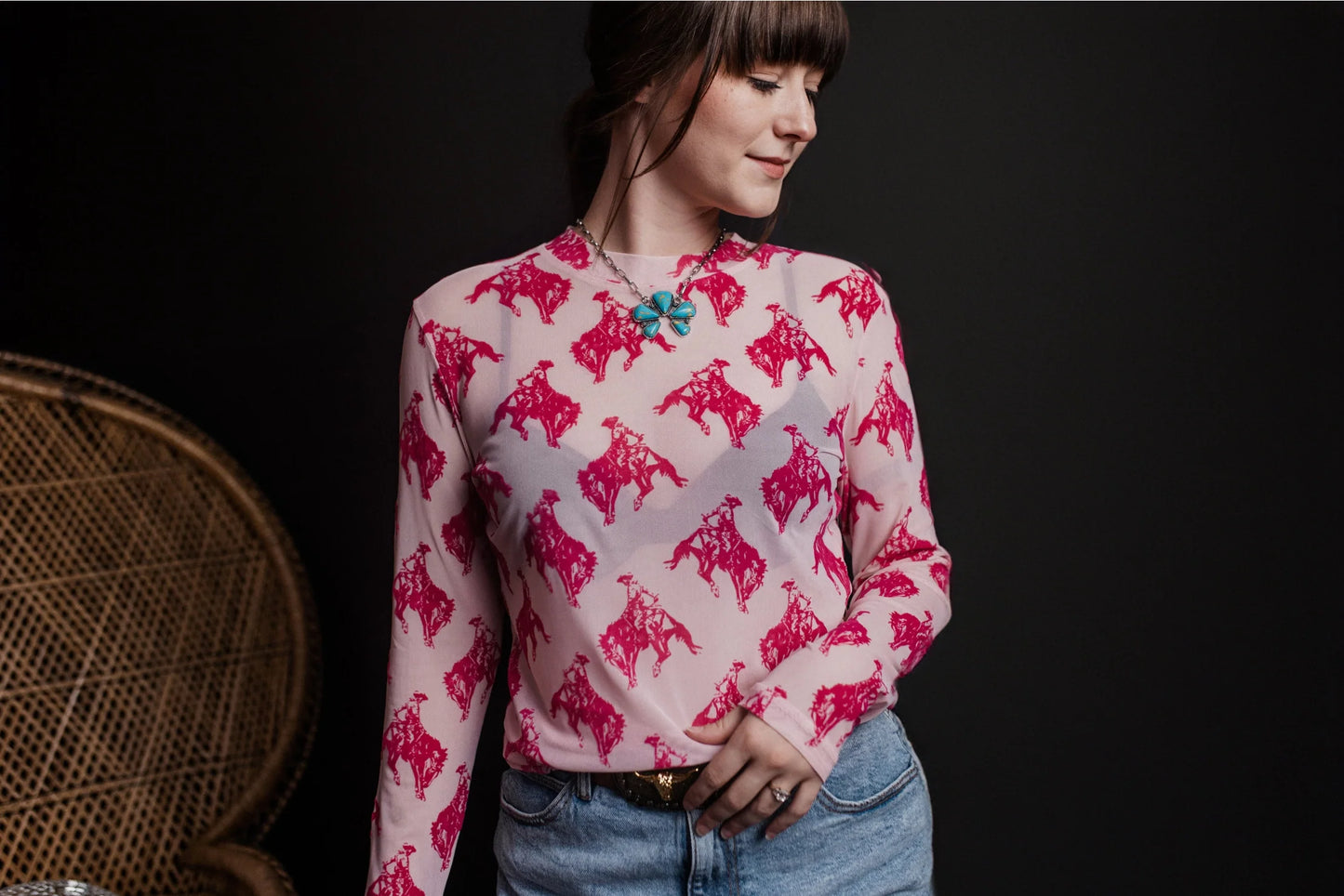 Barbie Bronco Mesh Top