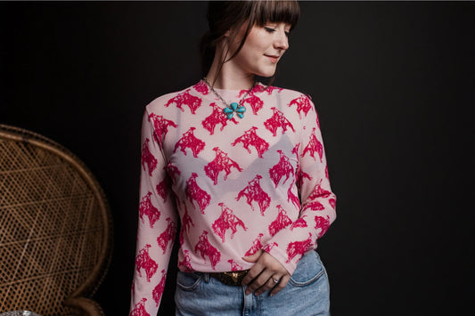 Barbie Bronco Mesh Top