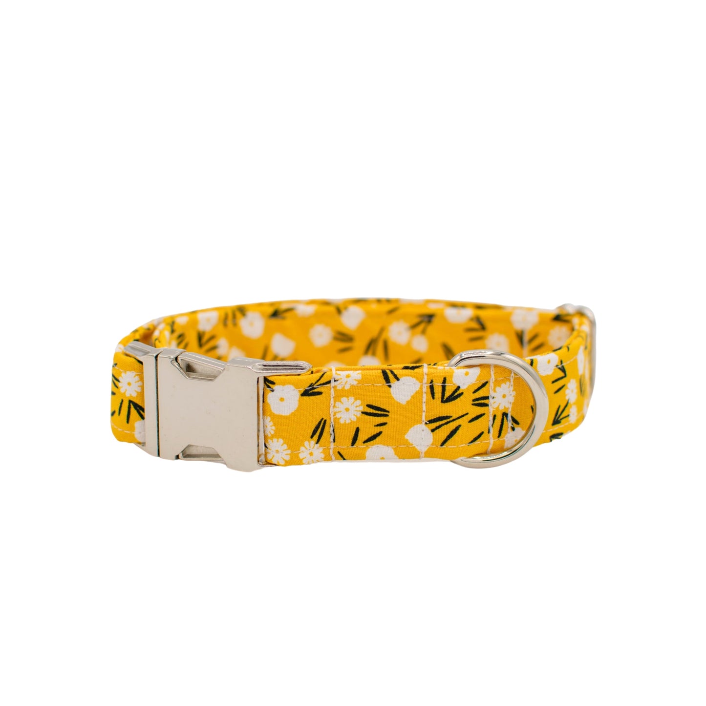 Farm Floral Yellow Dog Collar