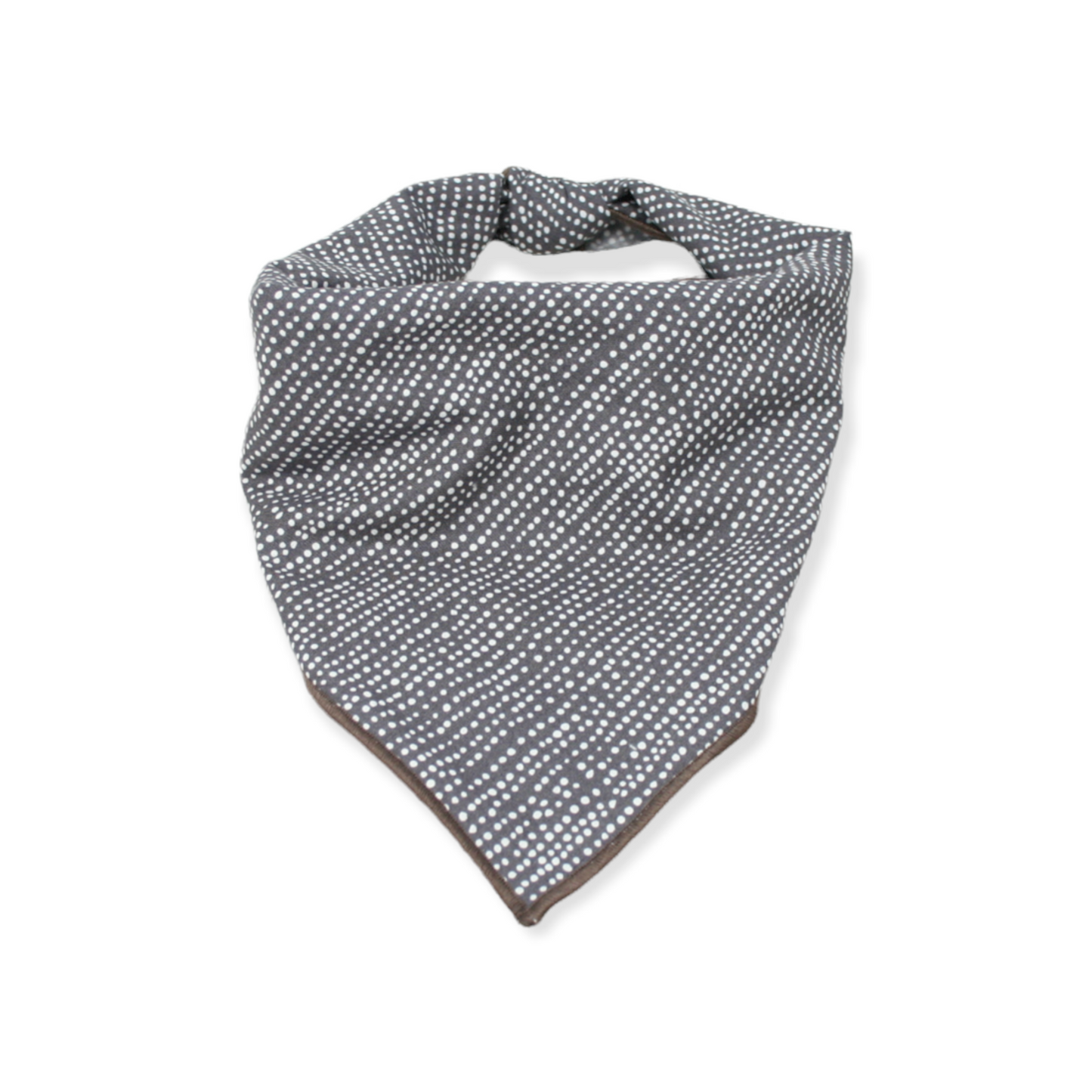Dark Gray Ditsy Dots Dog Bandana