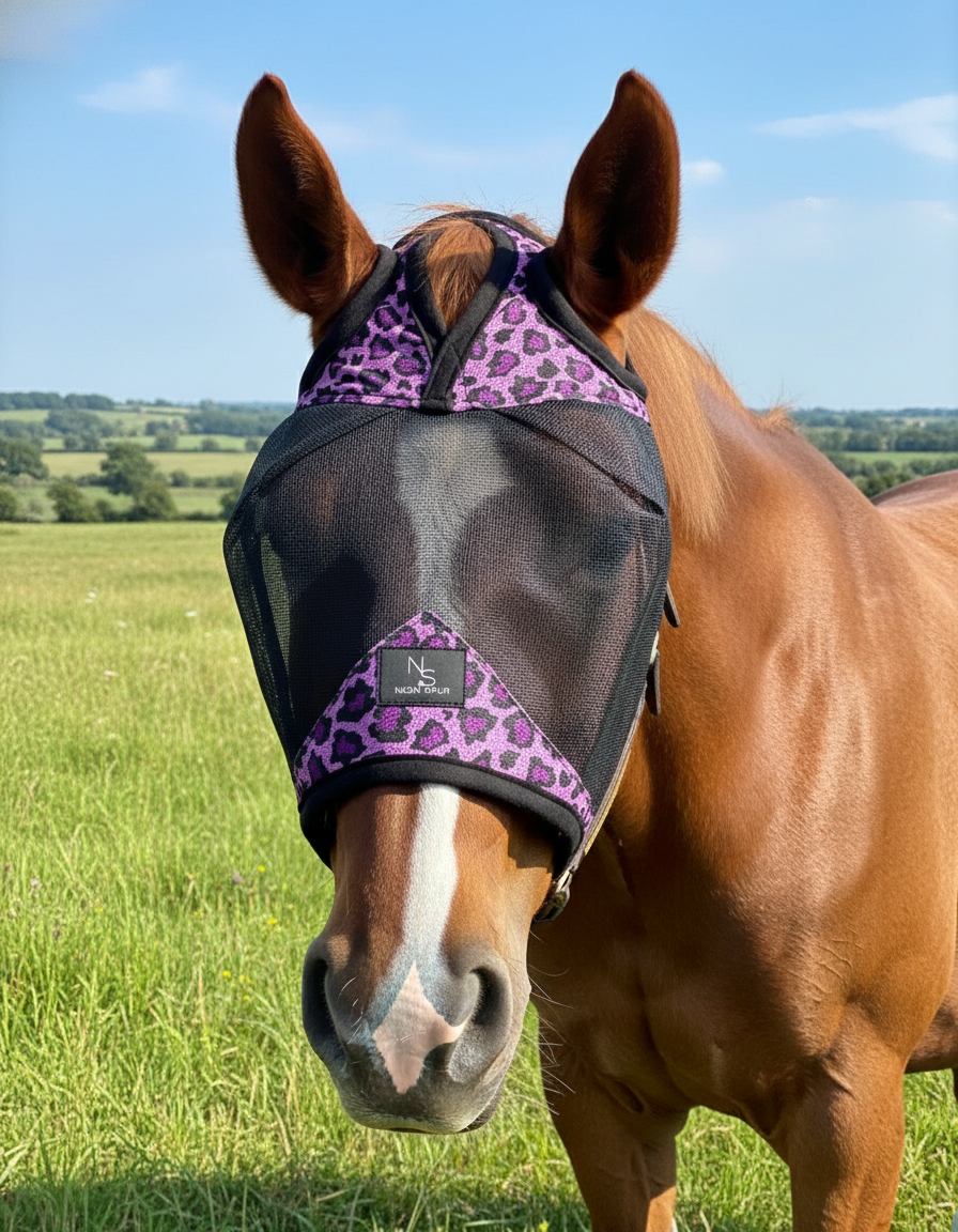 Catty Cowgirl Fly Mask - Large Size