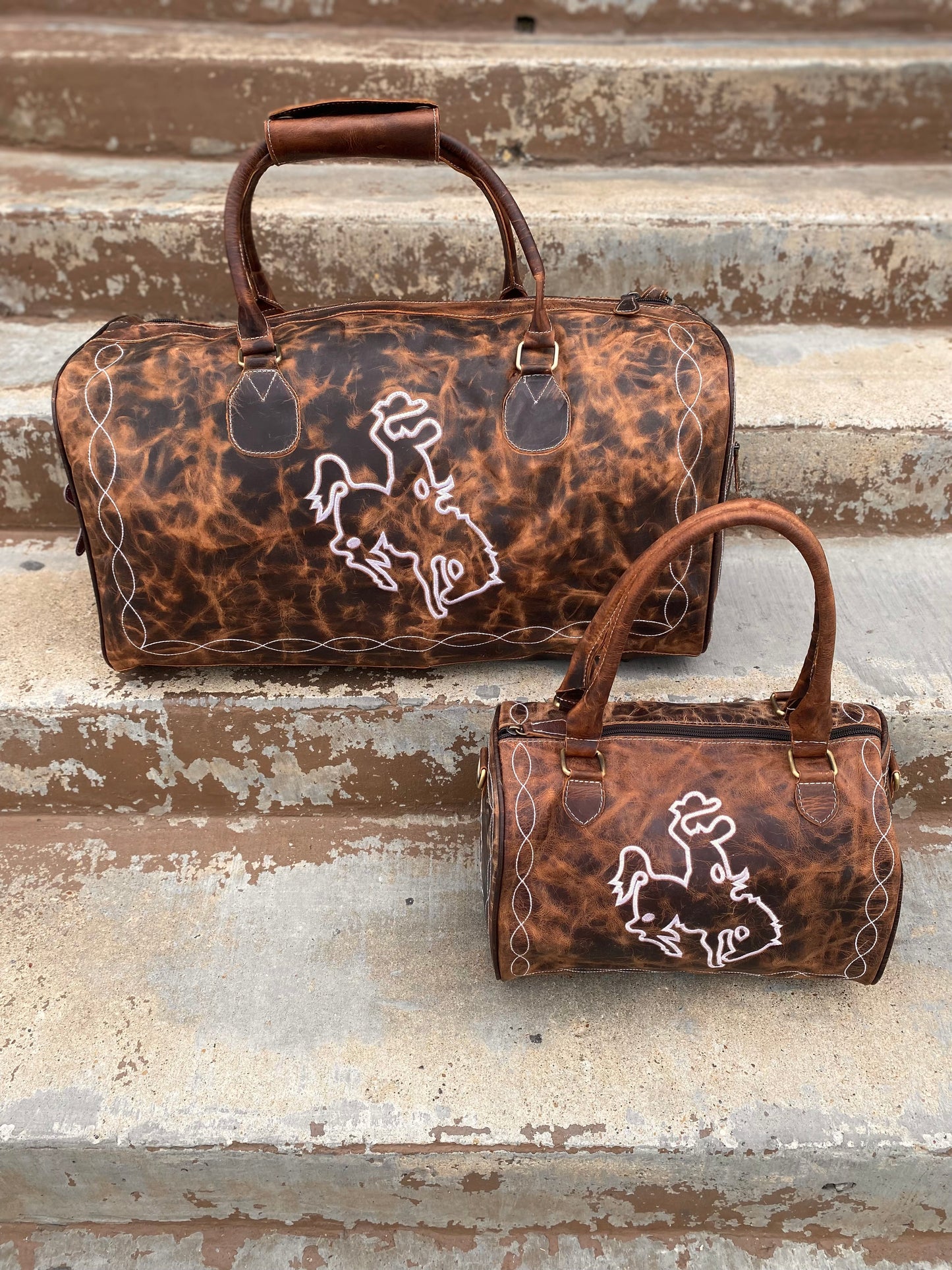 Bucking Horse Vintage Duffle Bag