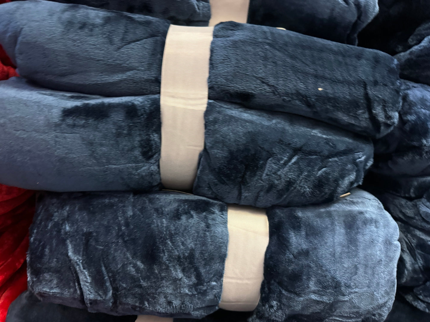 Solid Navy Super Plush Blanket