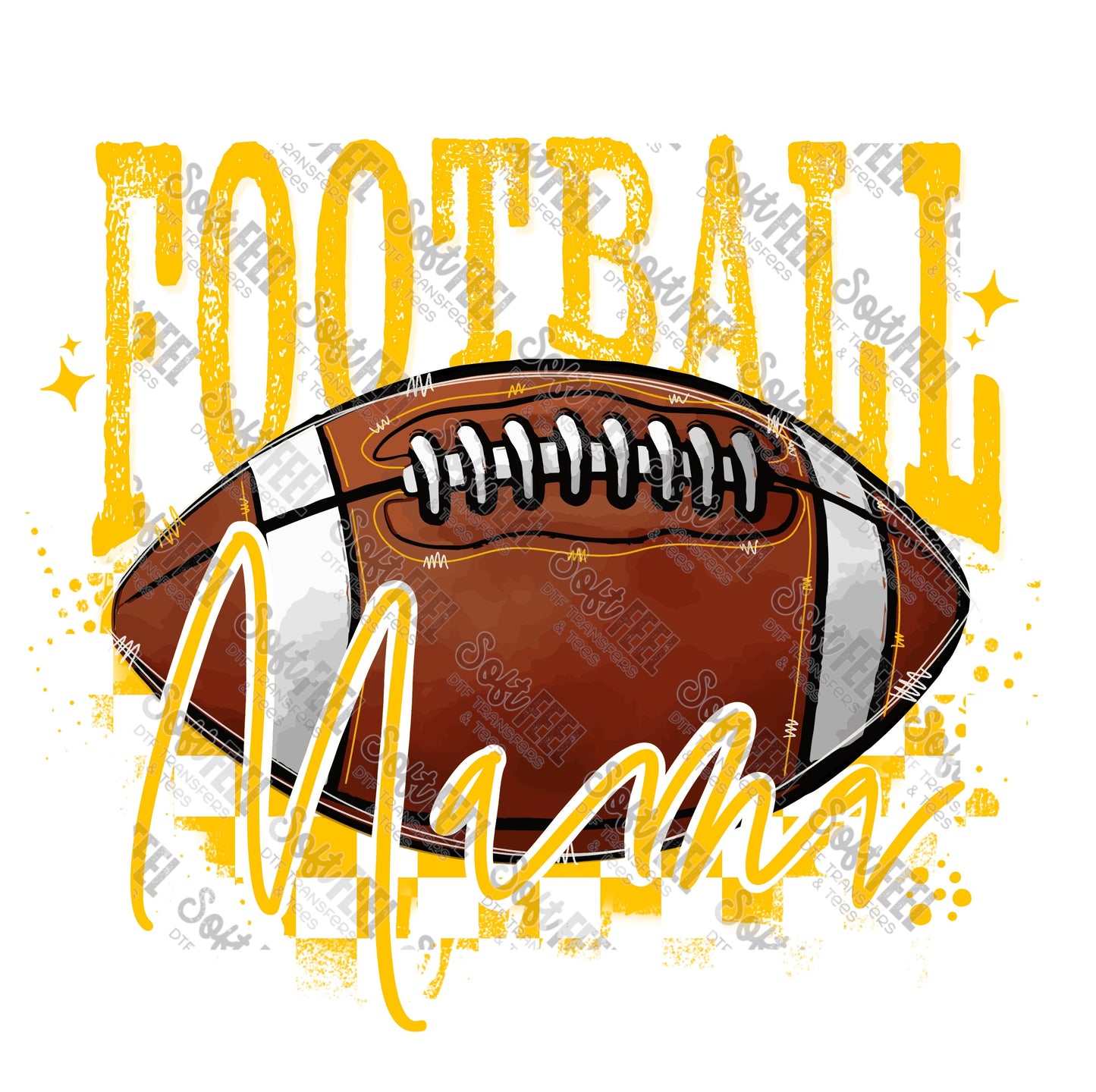 Football Mama 9 - Women's / Sports - Direct To Film Transfer / DTF - Heat Press Clothing Transfer