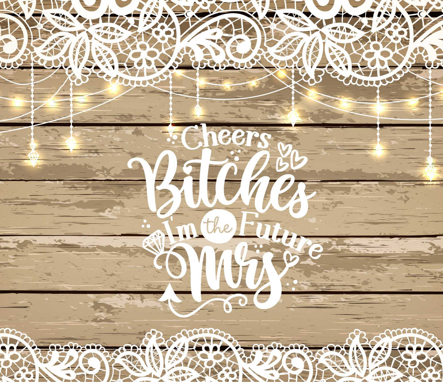 Funny Bride "Cheers Bitches" 20 oz Tumbler