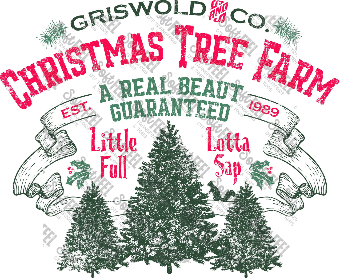 Christmas Movie Christmas Tree Farm - Christmas - Direct To Film Transfer / DTF - Heat Press Clothing Transfer