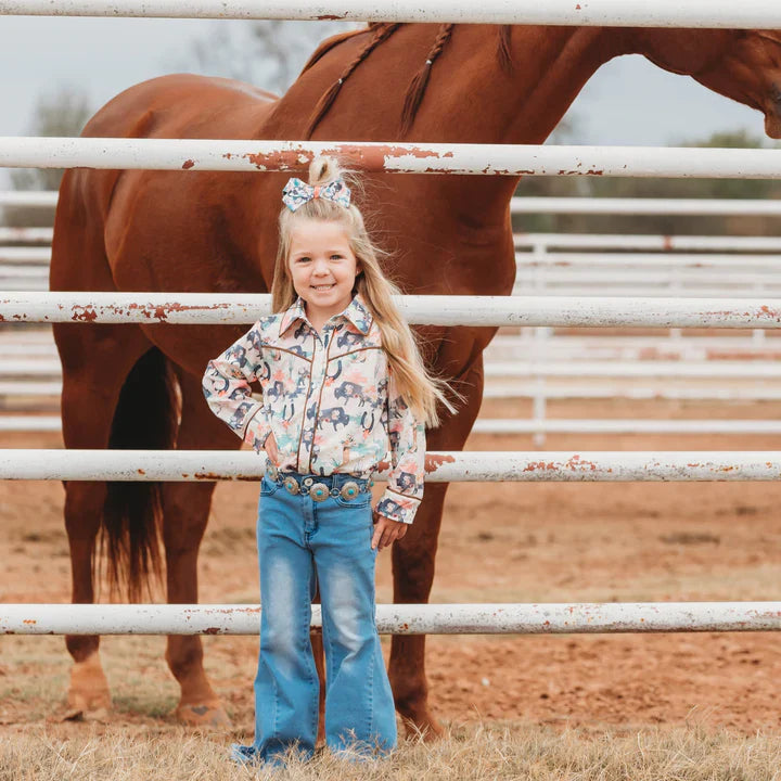 Shea Baby Wild Buffalo Pearl Snap Shirt