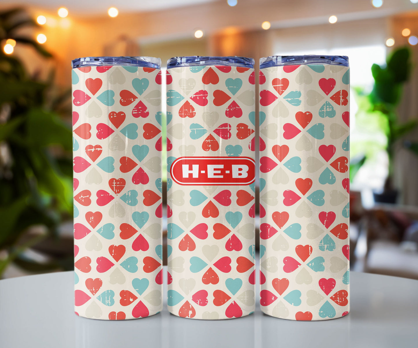 HEB Hearts Stainless steel tumbler