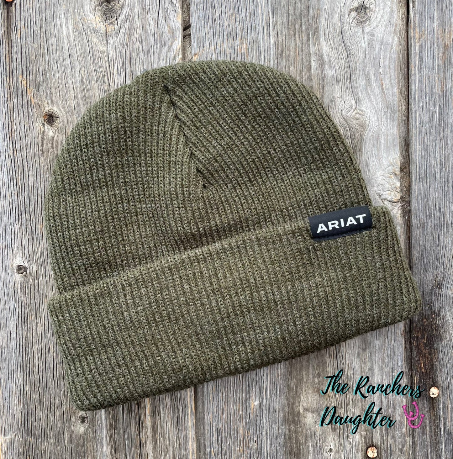 Ariat ADT Olive Rebar Ribbed Beanie