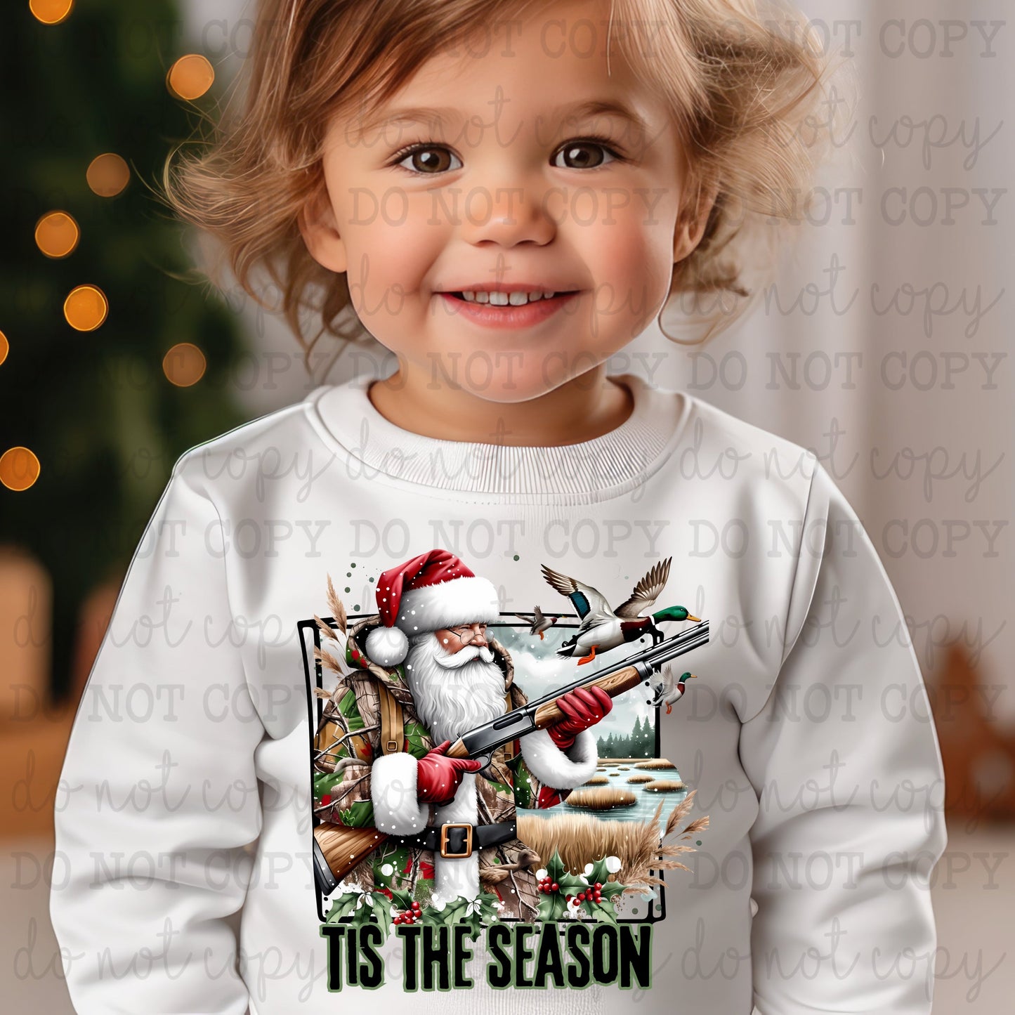 Tis The Season Duck Hunting - Hunting / Christmas - Direct To Film Transfer / DTF - Heat Press Clothing Transfer