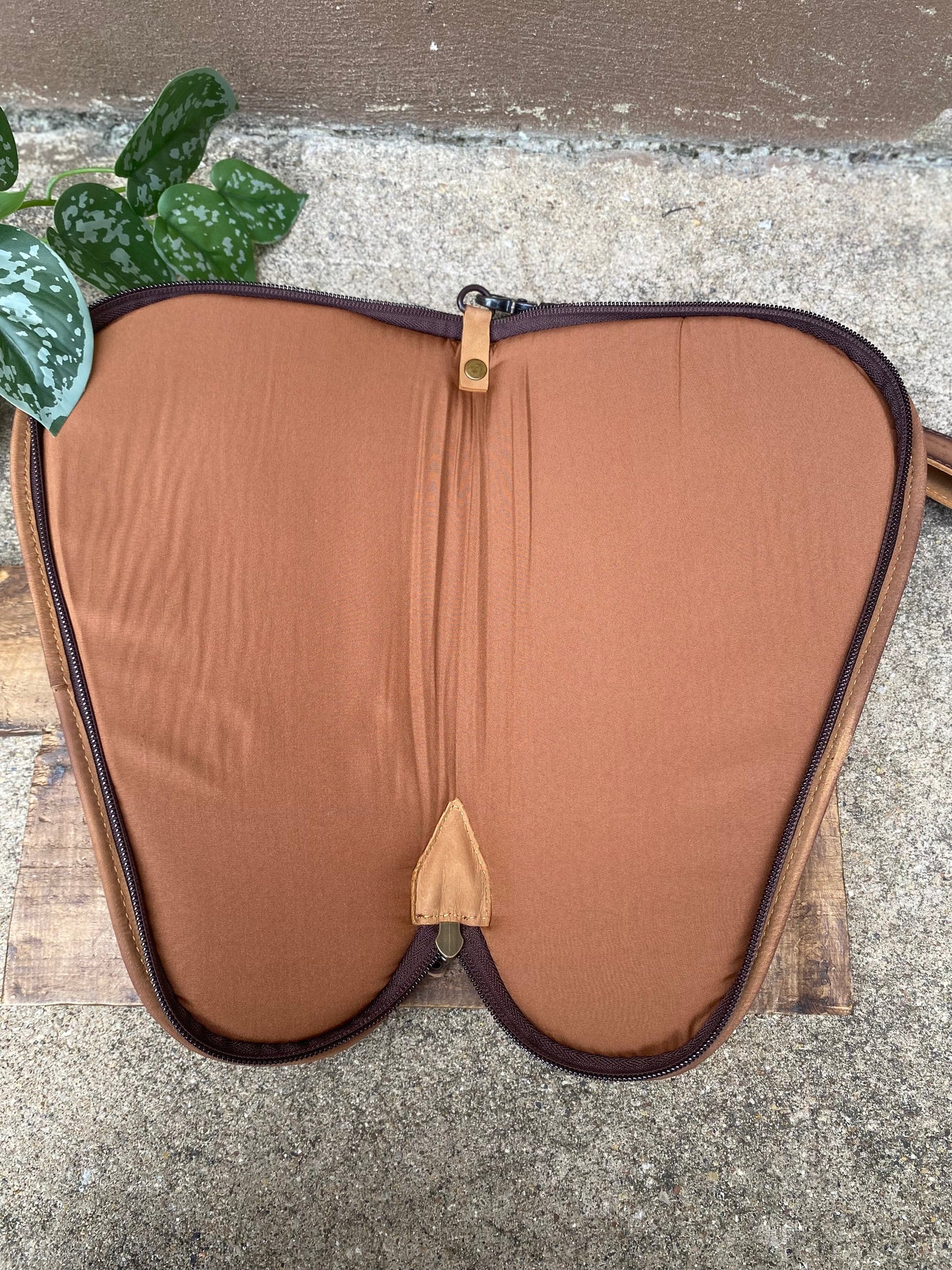 Handgun Padded Leather Case