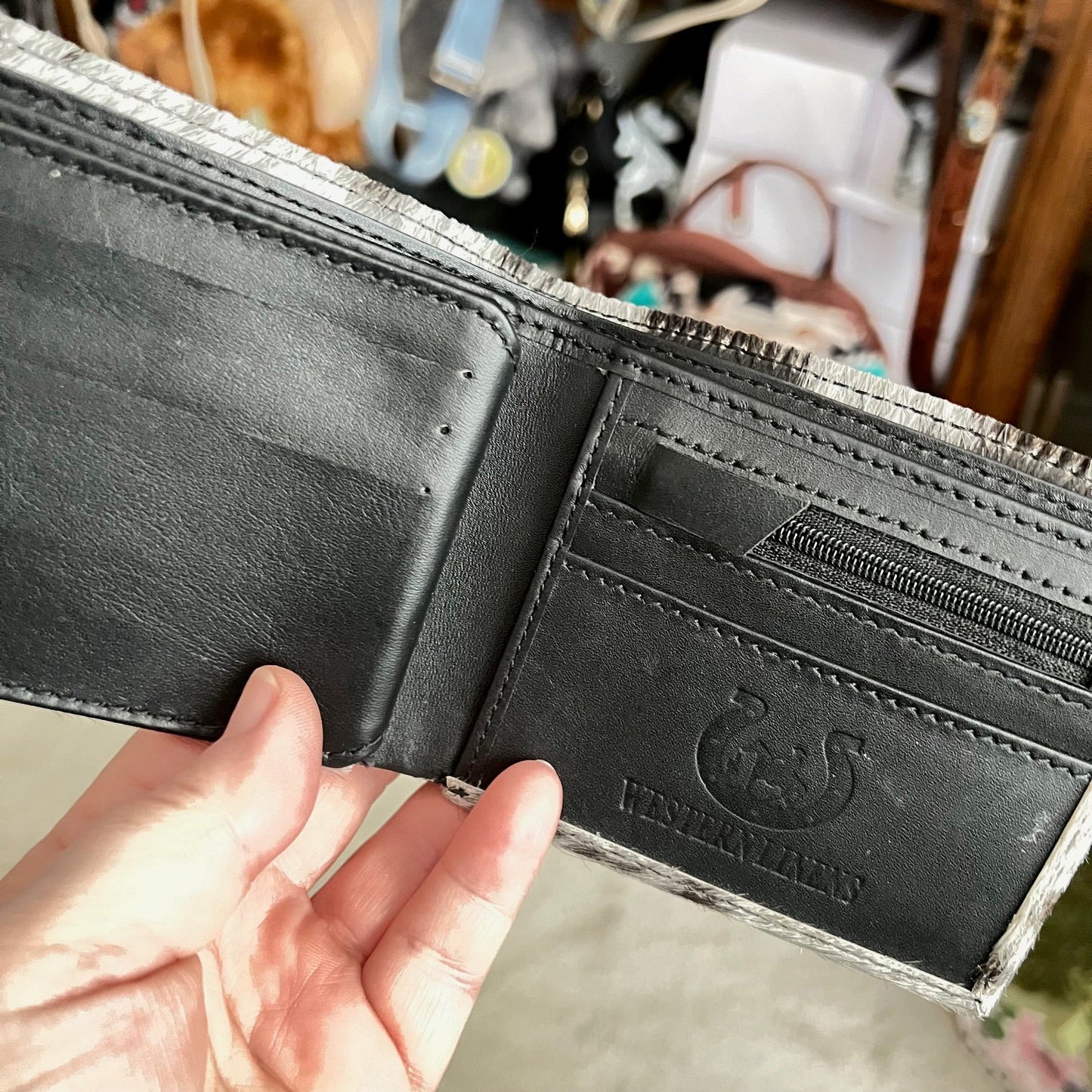 Hair on Hide Men's Wallet /Handbag