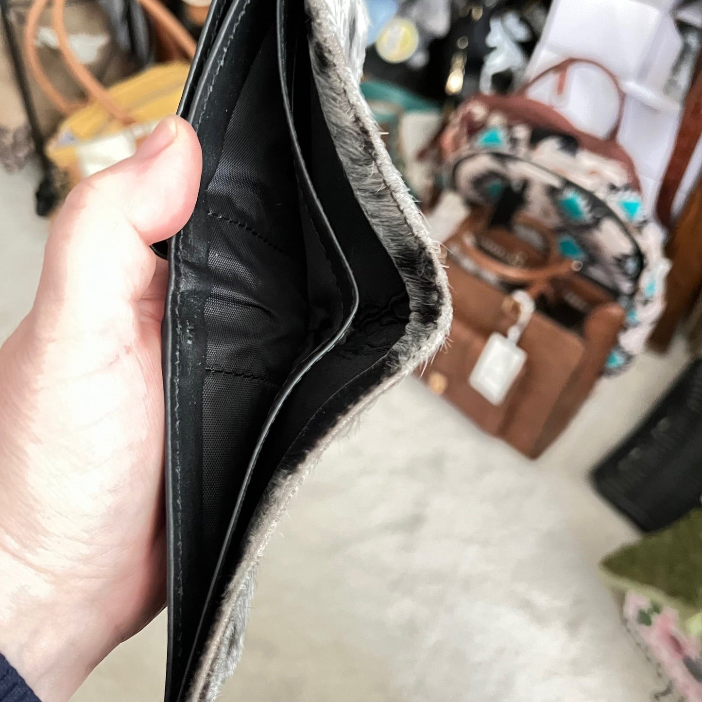 Hair on Hide Men's Wallet /Handbag