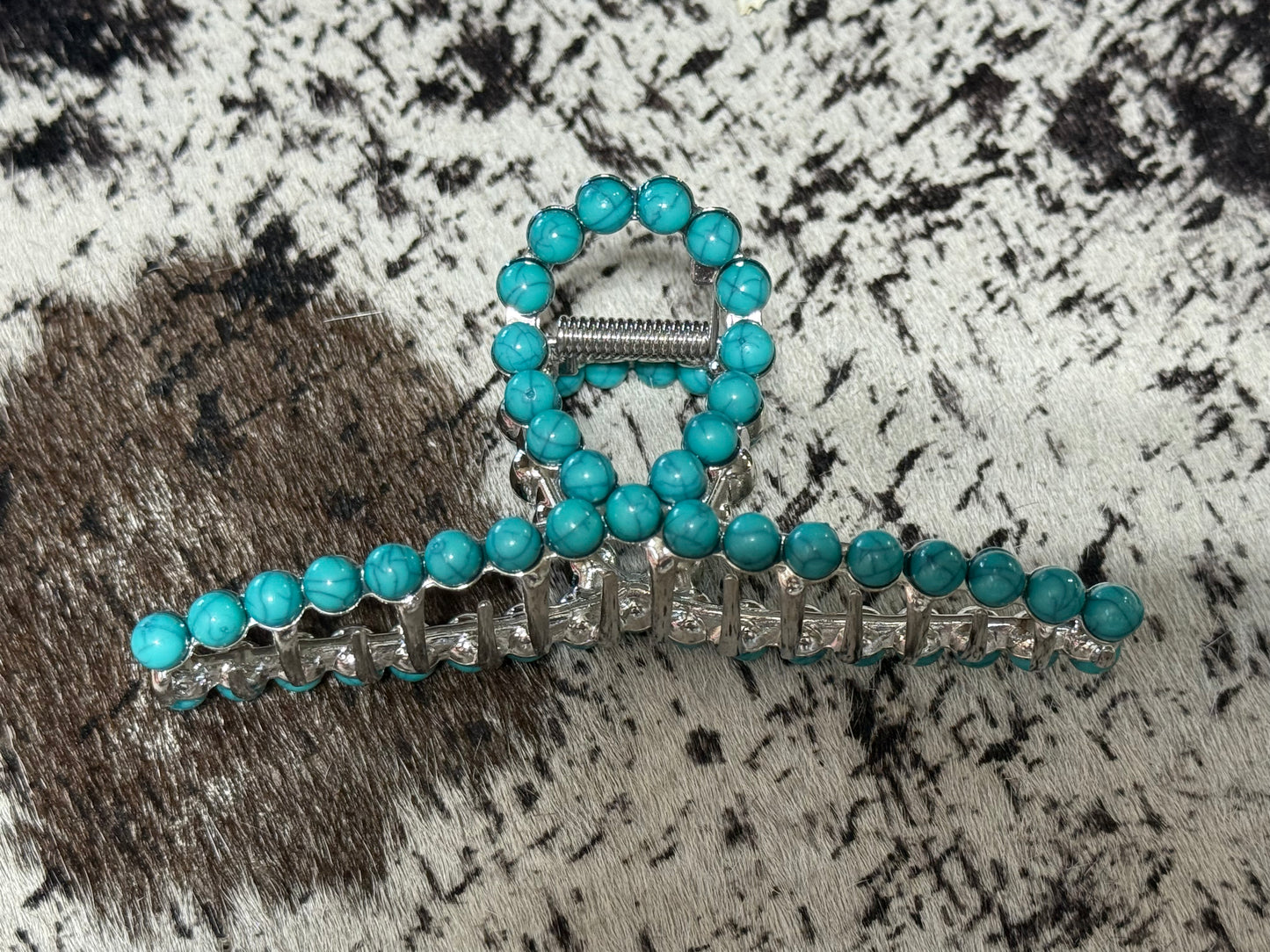 Faux Navajo Pearl Claw Clips