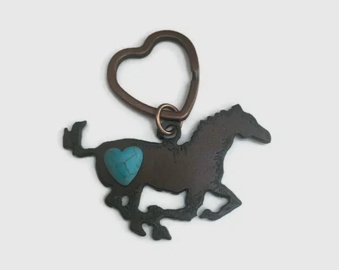 Rustic Metal Keychains