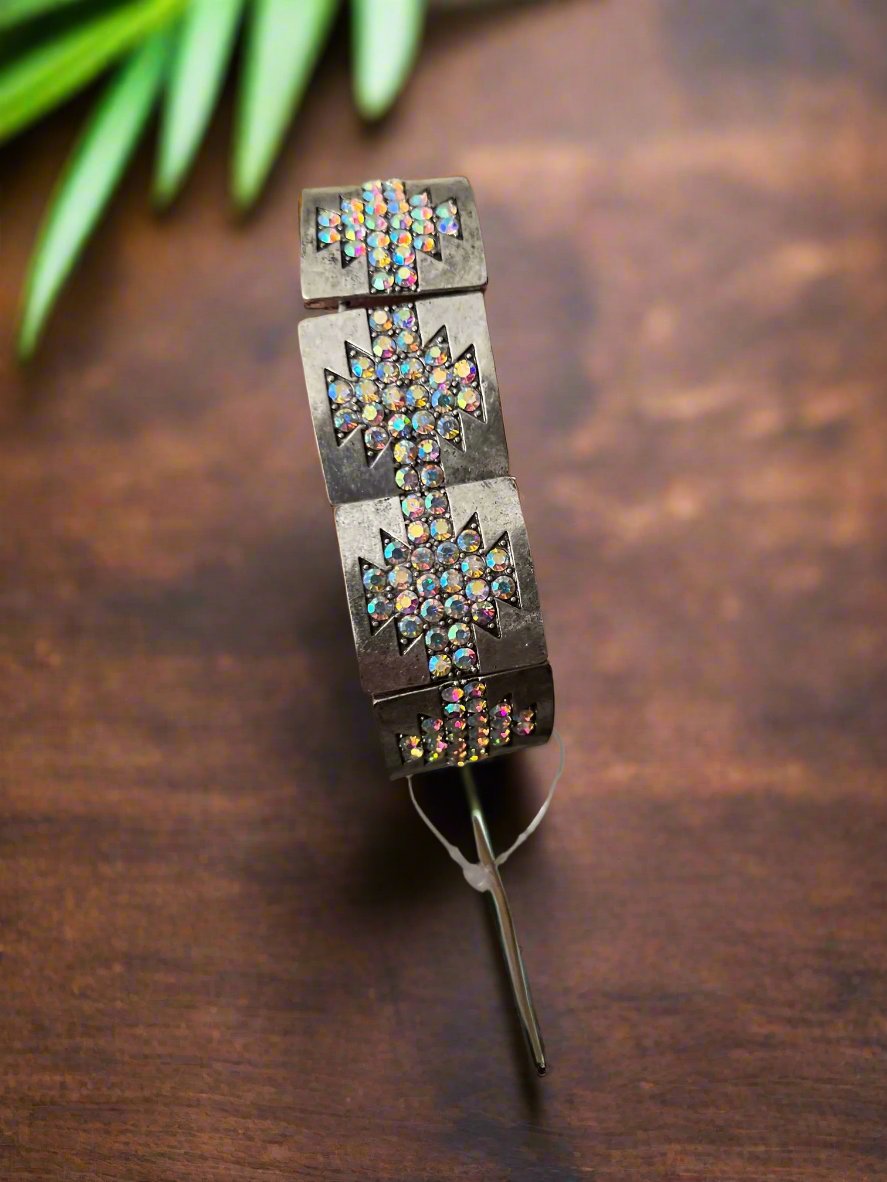 Aztec Glitz Stretch Bracelet