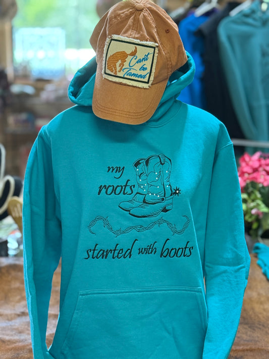 Barn Star Swag Embrodidered My Roots Bling Hoodie