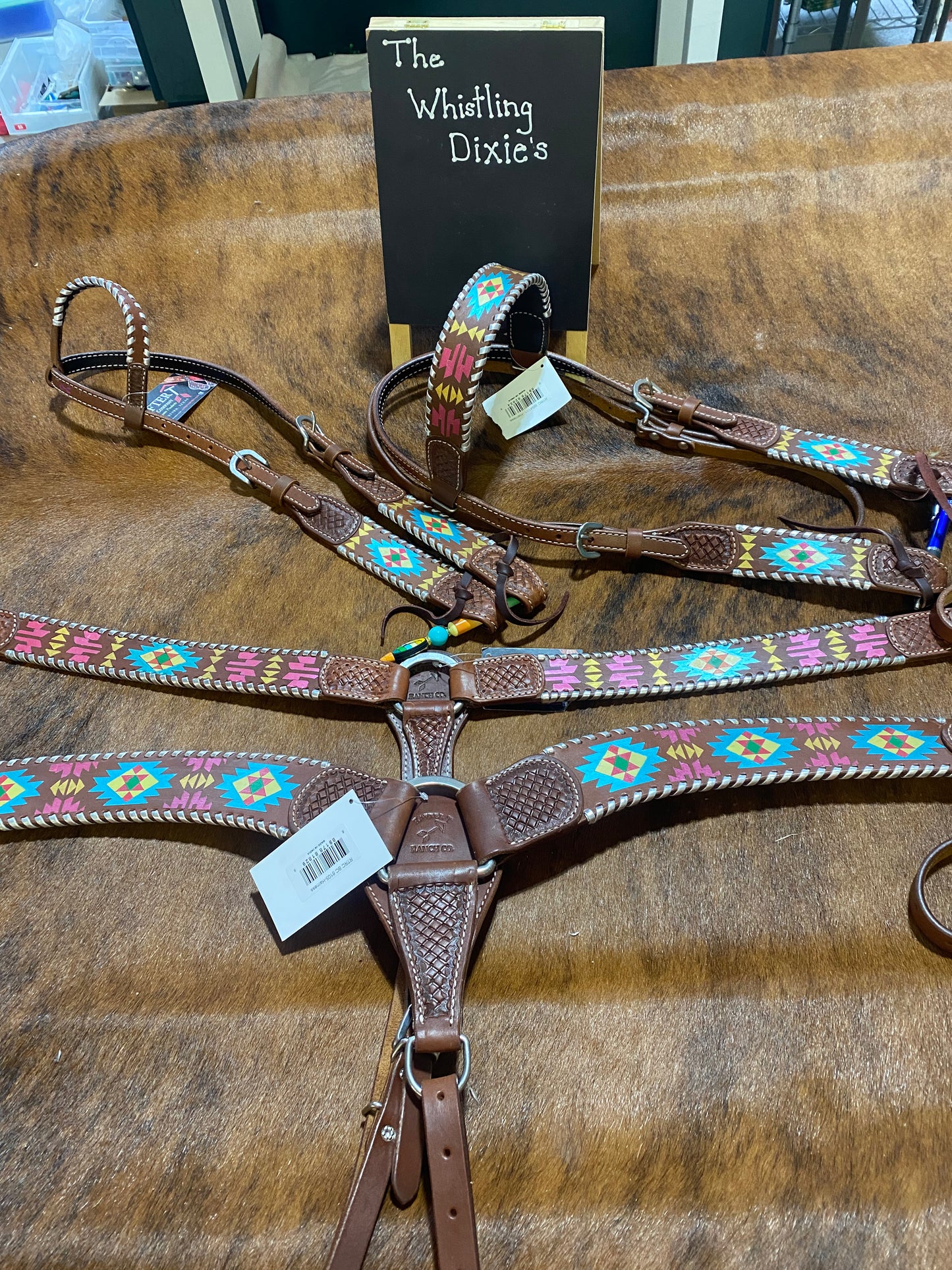 Rafter T One Ear, Brow Band and Breast Collar Set