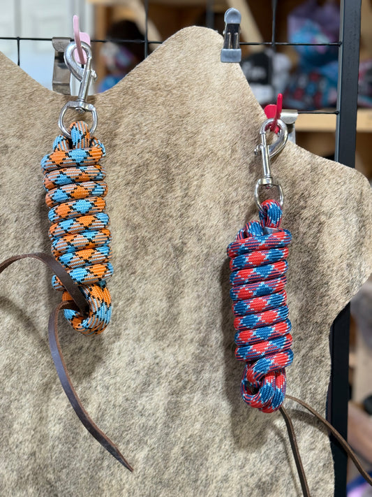 8' Braided Lead Rope with popper