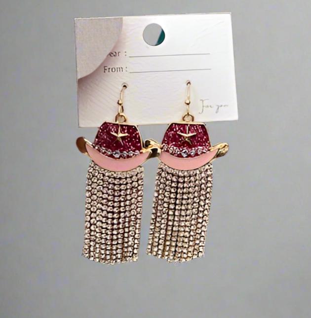 Rodeo Cowgirl Dangle Earrings