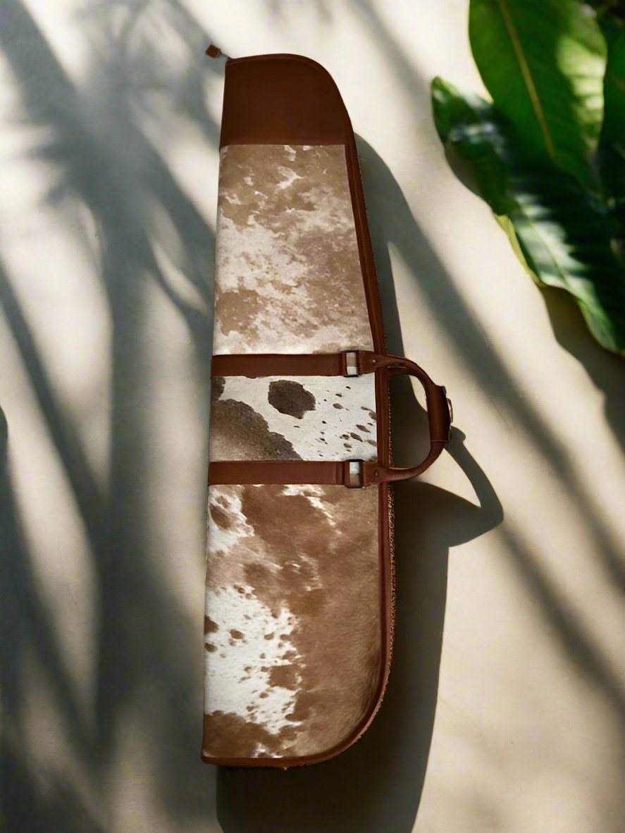Cheeky's Rifle Cowhide and Genuine Leather with Multi Pockets and Quilted Interior