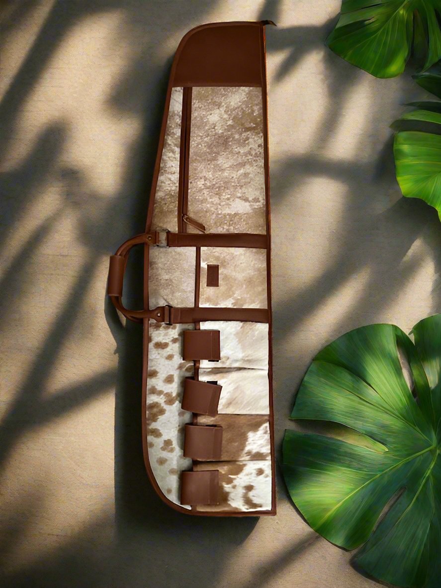 Cheeky's Rifle Cowhide and Genuine Leather with Multi Pockets and Quilted Interior